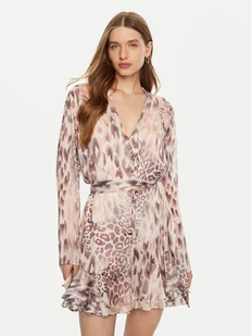 Guess Sukienka koszulowa W5RK35 WDW82 Różowy Regular Fit - Sukienki - miniaturka - grafika 1