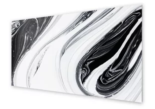 Panel kuchenny HOMEPRINT Abstrakcyjna biało czarna 125x50 cm - Dekoracje domu Panel kuchenny HOMEPRINT Abstrakcyjna biało czarna 125x50 cm - Dekoracje domu - miniaturka - grafika 1