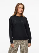 Bluzy damskie - Vila Bluza w kolorze czarnym - miniaturka - grafika 1