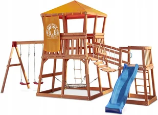 WIELKI Drewniany PLAC ZABAW Grizzly Grotto HUŚTAWK - Place zabaw - miniaturka - grafika 1