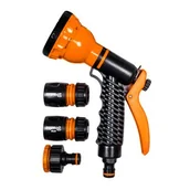 Inne akcesoria do nawadniania - Zestaw 5-elementowy z 7-funkcyjnym pistoletem do zraszania BLACK LINE - miniaturka - grafika 1