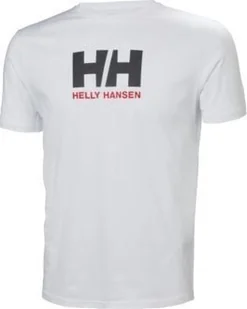 Helly Hansen Koszulka męska HH Logo T r. Shirt 33979_001 r. S biała - Koszulki męskie - miniaturka - grafika 1