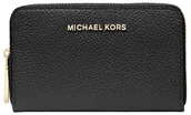 Portfele - Michael Kors Zestaw Jet Small Zip Around etui na karty, Sprzęt w złotym odcieniu/czarny, One Size, Zestaw Jet Small Zip Around etui na karty - miniaturka - grafika 1