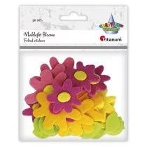 Naklejki filcowe 3D kwiaty 6szt - Zabawki kreatywne - miniaturka - grafika 1