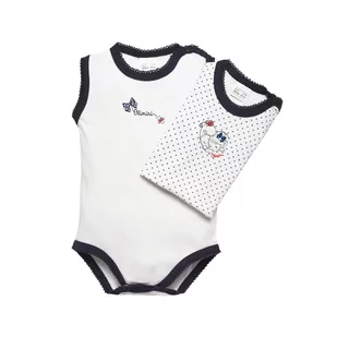Dwupak body na ramiączkach dla dziewczynki, biały/Olimpias - Pajacyki dla niemowląt - miniaturka - grafika 1