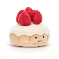 Maskotki i pluszaki - MASKOTKA JELLYCAT - UŚMIECHNIĘTE CIASTKO - Pretty Patisserie Tarta truskawkowa Aux Fraises - miniaturka - grafika 1