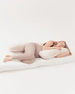 Poduszki do karmienia - PIAPIMO PODUSZKA CIĄŻOWA DO SPANIA TYPU 7 TEDDY BEŻ - miniaturka - grafika 1