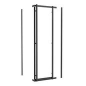 Kabiny prysznicowe - Kabina prysznicowa Titanium Open 90x90 cm gun metal Durasan - miniaturka - grafika 1