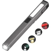 Latarki - Akumulatorowa latarka LED COB z trybami białymi/czerwonymi, kabel USB-C, przenośna lampa robocza z 6 trybami i wskaźnikiem poziomu naładowania baterii - miniaturka - grafika 1