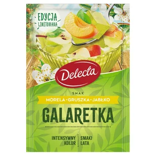 Delecta Galaretka smak morela, gruszka i jabłko 50 g - Galaretki - miniaturka - grafika 1
