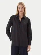 Koszule damskie - Tommy Hilfiger Koszula WW0WW45612 Czarny Relaxed Fit - miniaturka - grafika 1