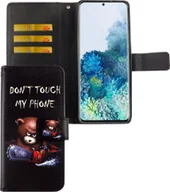 Etui i futerały do telefonów - Etui na telefon Samsung Galaxy S20 Plus z klapką i kieszenią na kartę Nie dotykaj mojego telefonu - miniaturka - grafika 1