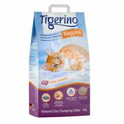 Żwirek dla kotów - Tigerino Nuggies zbrylający żwirek dla kota, zapach pudru dla dzieci, drobnoziarnisty - 14 kg (ok. 14 l) - miniaturka - grafika 1