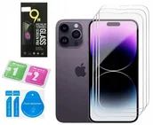 Szkła hartowane na telefon - 3 SZTUKI SZYBKA SZKŁO HARTOWANE do iPhone 15 PRO - miniaturka - grafika 1