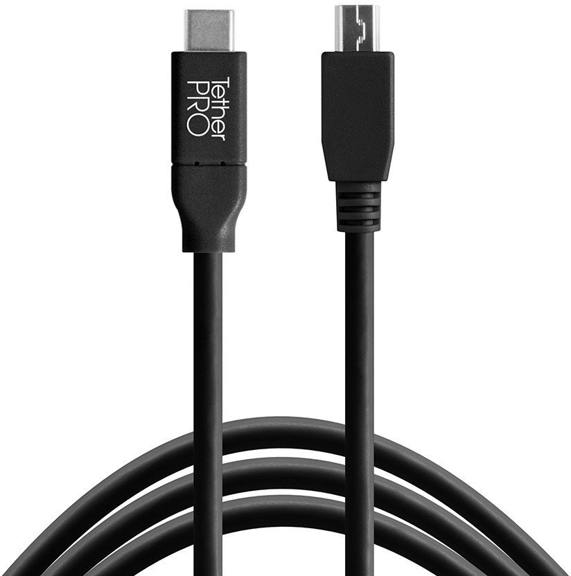 Tether Tools USB-C zu 2.0 Mini B 5-Pin 4,60m schwarz