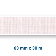 Akcesoria medyczne - Papier rejestracyjny EKG FUKUDA H01/Densi - 63 x 30 do aparatu EKG Fukuda - miniaturka - grafika 1