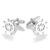 Spinki do mankietów i krawatów - Spinki do mankietów Koło sterowe X2 PSN136 - miniaturka - grafika 1