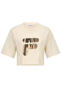 FILA Damska koszulka BOTHEL Cropped Graphic T-Shirt, Antique White, L, Antique White, L - Koszulki i topy damskie - miniaturka - grafika 1