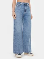 Spodnie damskie - Tommy Hilfiger Jeansy WW0WW39634 Niebieski Wide Leg - miniaturka - grafika 1