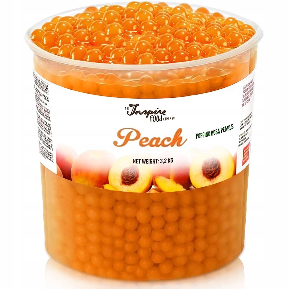 Bubble Tea pękające kulki owocowe kawior molekularny boba Brzoskwinia