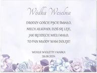 Etykiety do drukarek - Etykiety personalizowane na butelkę z Wódką Weselną - 9 szt. - miniaturka - grafika 1