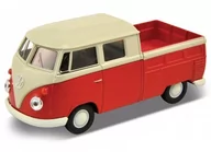 Samochody i pojazdy dla dzieci - WELLY 1:34 Volkswagen T1 Double Cabin Pick Up czerwony - miniaturka - grafika 1