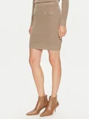 Spódnice - Guess Spódnica ołówkowa Zylee W4BD64 Z2WX0 Beżowy Slim Fit - miniaturka - grafika 1