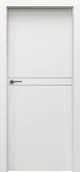 Drzwi wewnętrzne - Skrzydło Desire 4 Ze Srebrną Intarsją Biały Uv - miniaturka - grafika 1