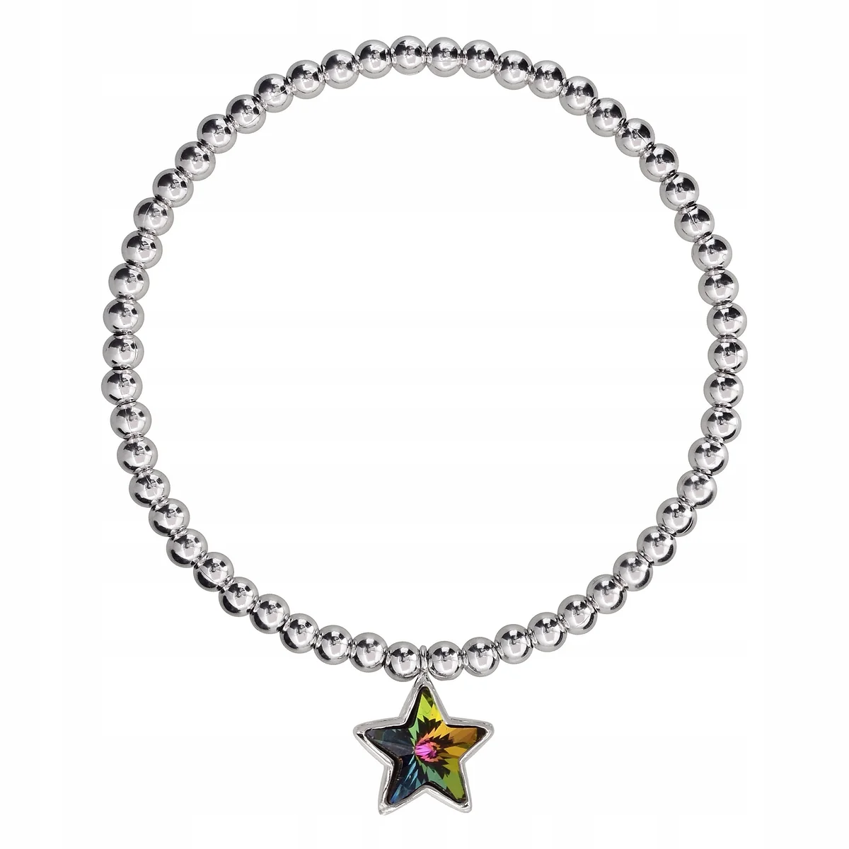 SREBRNA BRANSOLETKA 925 GWIAZDKA SWAROVSKI