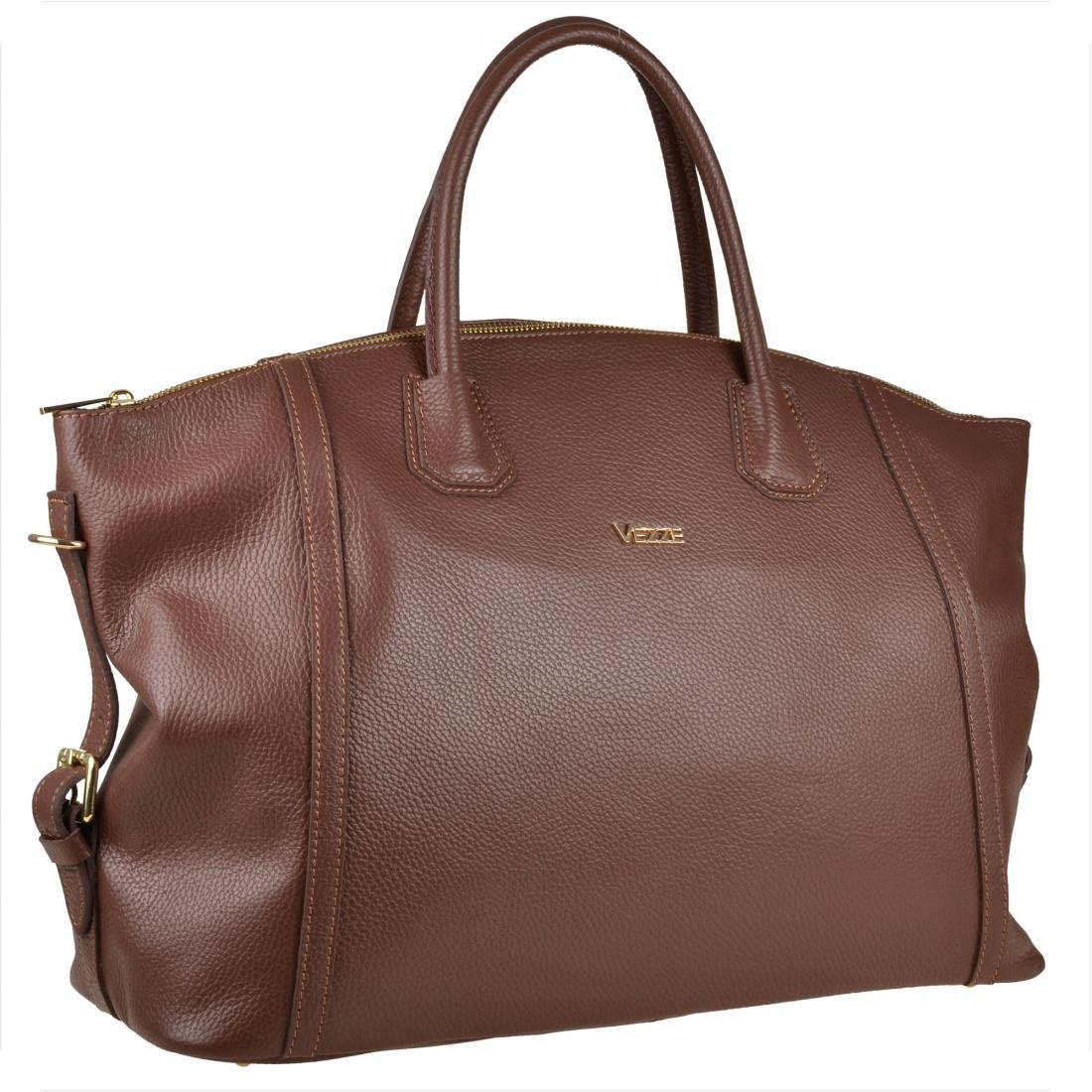 Bardzo duża torebka skórzana brązowa shopper bag XXL weekendowa