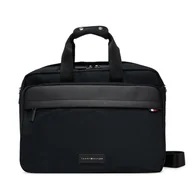 Torby na laptopy - Torba na laptopa Tommy Hilfiger Th Nylon Workbag AM0AM13619 Czarny - miniaturka - grafika 1