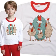 Piżamy dla dziewczynek - Piżama dziecięca Gang Kurczaków Kur 98/104 - VoloDonum - miniaturka - grafika 1