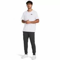 Spodnie sportowe męskie - Męskie spodnie dresowe Under Armour UA Rival Terry Jogger - szary - UNDER ARMOUR - miniaturka - grafika 1