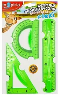 Przybory szkolne - INSPIRIA - KOMPLET GEOMETRYCZNY FLEXI 3 EL. 20CM 7053 - miniaturka - grafika 1