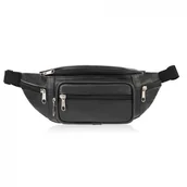 Nerki - SASZETKA NERKA MĘSKA SKÓRZANA NA PAS CZARNA ABRUZZO ABR-41 - miniaturka - grafika 1