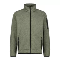 Kurtki męskie - CMP męska kurtka Knit-Tech Knit-Tech, Kaki-Oil Green, 60 - miniaturka - grafika 1