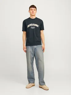 Jack & Jones Koszulka "Bronx" w kolorze granatowym - Koszulki męskie - miniaturka - grafika 1