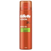 Kosmetyki do golenia - Gillette Fusion 5 Ultra Sensitive, Żel do golenia z aloesem, 200 ml - miniaturka - grafika 1