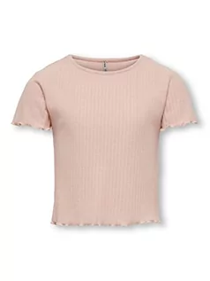 Koszulki i topy damskie - ONLY Dziewczęca Kognella S/S O-neck Top Noos Jrs T Shirt, Rose Smoke, 134/140 cm - grafika 1
