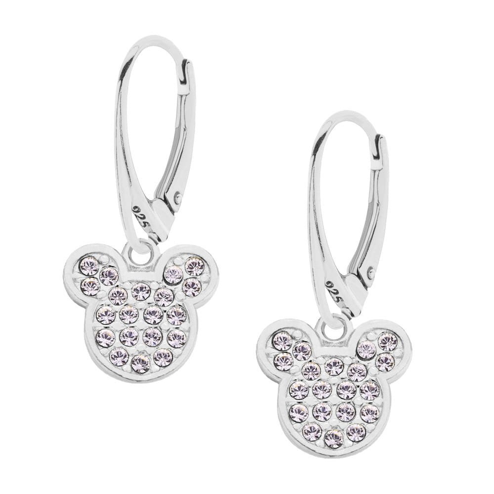 MYNESS Kolczyki z myszką miki z kryształkami Swarovski