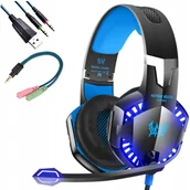 Słuchawki - SŁUCHAWKI GAMINGOWE DO PC PS4 XBOX MIKROFON GRACZY - miniaturka - grafika 1