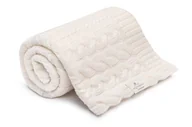 Koce i narzuty dla dzieci - Kocyk Warkocz 100% Wełny Merino Cream My Memi - miniaturka - grafika 1