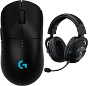 Myszki - Logitech G PRO 2 LIGHTSPEED BLACK 910-007295 + G Pro X Czarne 981-000818 - miniaturka - grafika 1