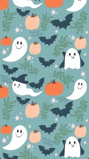 PODKŁADKA POD MYSZ Nadruk 22x18 cm Halloween Dynie Duchy Ozdoba Prezent - Podkładki pod mysz - miniaturka - grafika 1
