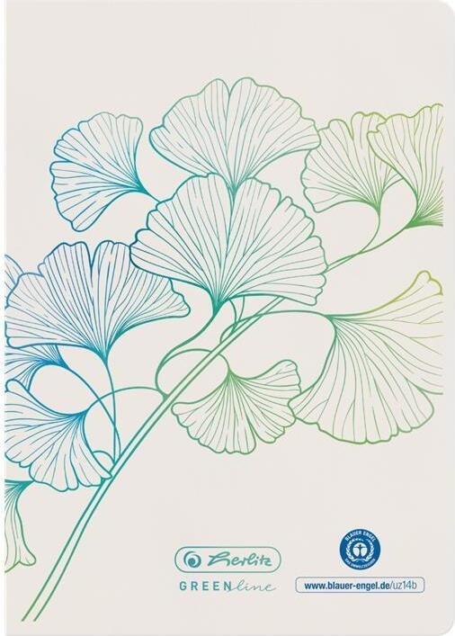 Notatnik A6 z 32-arkuszow podszewk z wzorem miorzbu GreenLine, blok uczelni (z podszewk, A6)