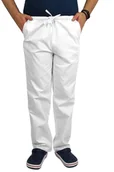 Odzież robocza - Spodnie kucharskie gastronomiczne REGULAR białe L - miniaturka - grafika 1