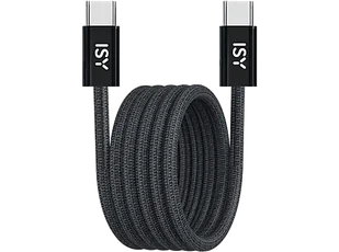 Kabel USB typ C ISY IUC-5400-BK 1m Czarny - Kable - miniaturka - grafika 1