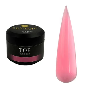 Top Barbie Crystal Professional – kamuflujący top hybrydowy UV/LED - 50ml - Utwardzacze do paznokci - miniaturka - grafika 1