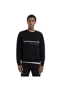 Replay bluza męska, 098 BLACK, 3XL - Bluzy męskie - miniaturka - grafika 1
