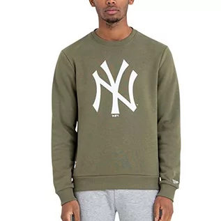Bluzy męskie - New Era męska bluza z logo Crew New York Yankees zielony Grün (Green Med) XX-L 11863702 - grafika 1